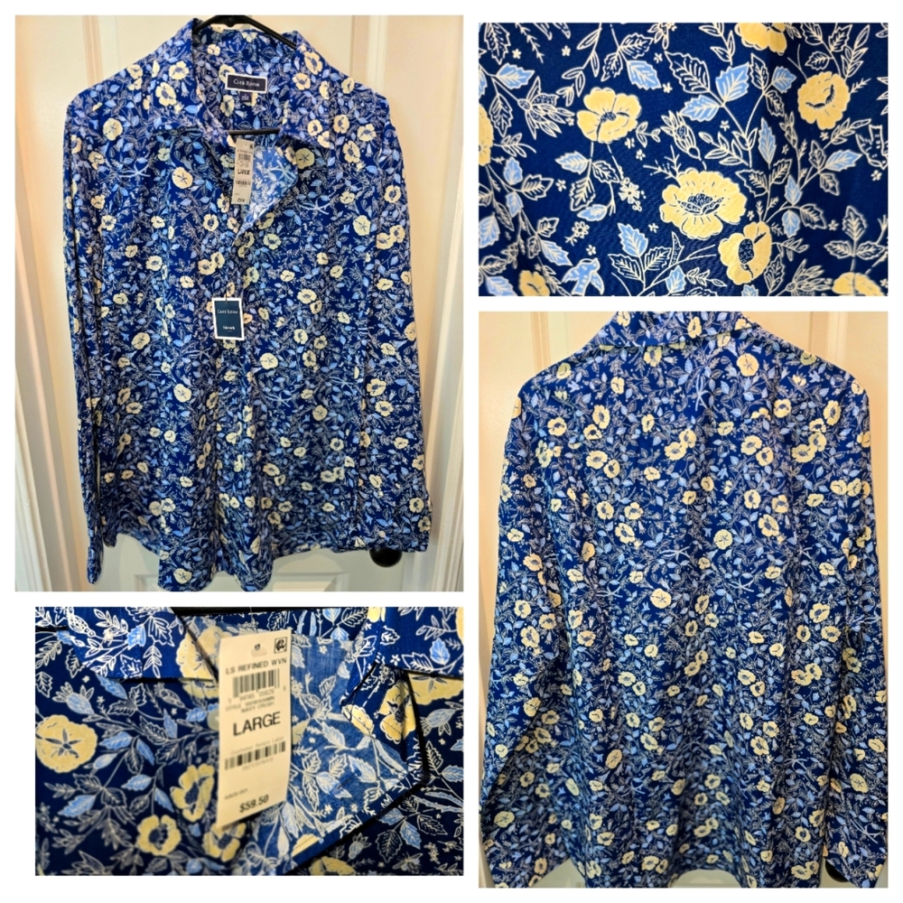 Mens Floral Button Down